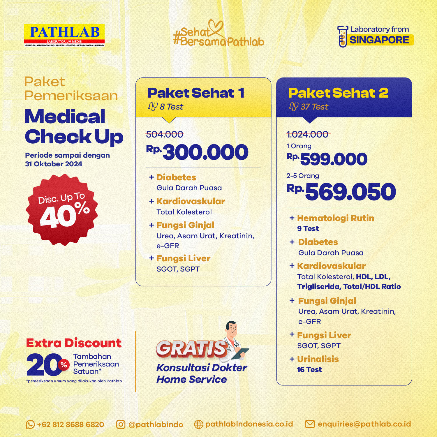 Paket MCU SEHAT 1 & SEHAT 2